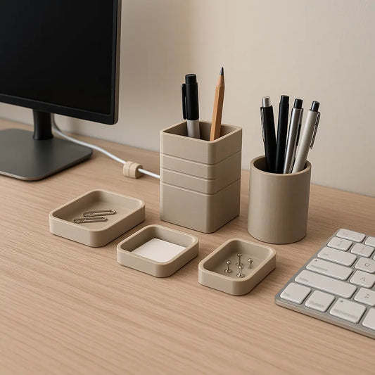 3D printed desk organizers and accessories — Forgely project ideas