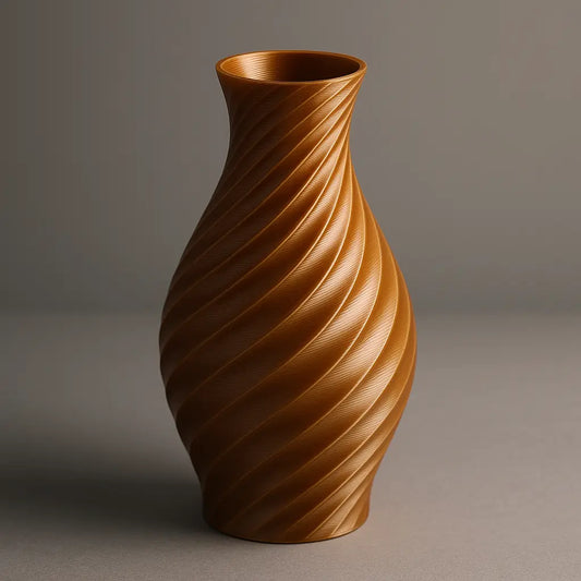 vase mode 3D print with continuous spiral layers — Forgely slicer guide