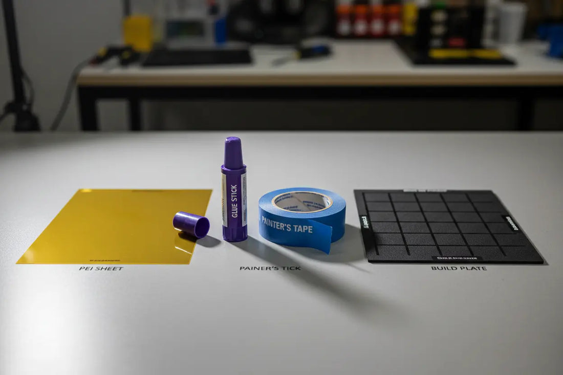 common 3D printer bed adhesion aids compared — Forgely guide