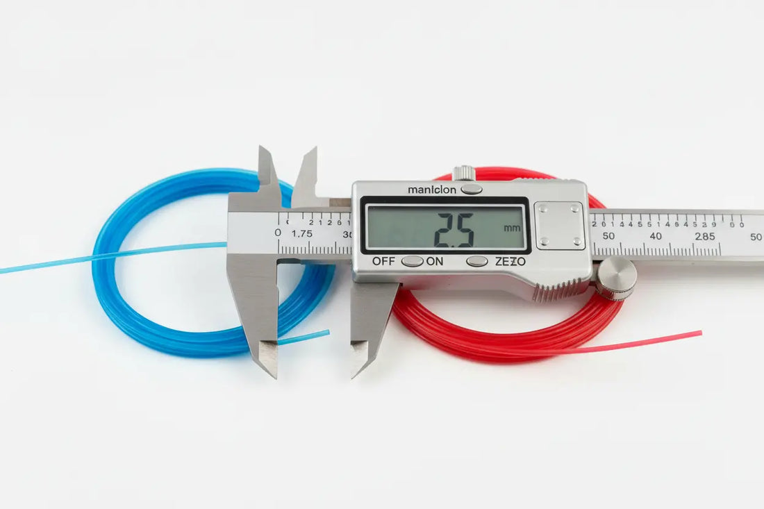 1.75 mm vs 2.85 mm filament diameter comparison — Forgely guide
