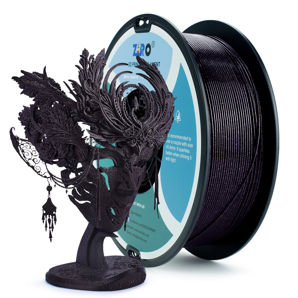 Ziro Diamond PLA - Black