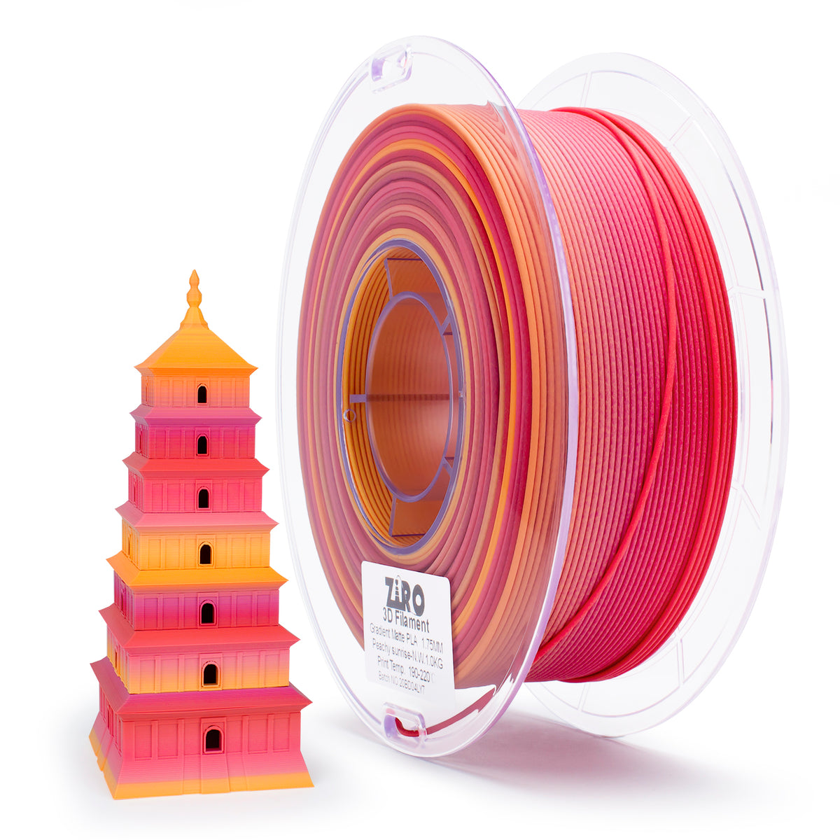 Ziro Matte Gradient - Peachy Sunrise