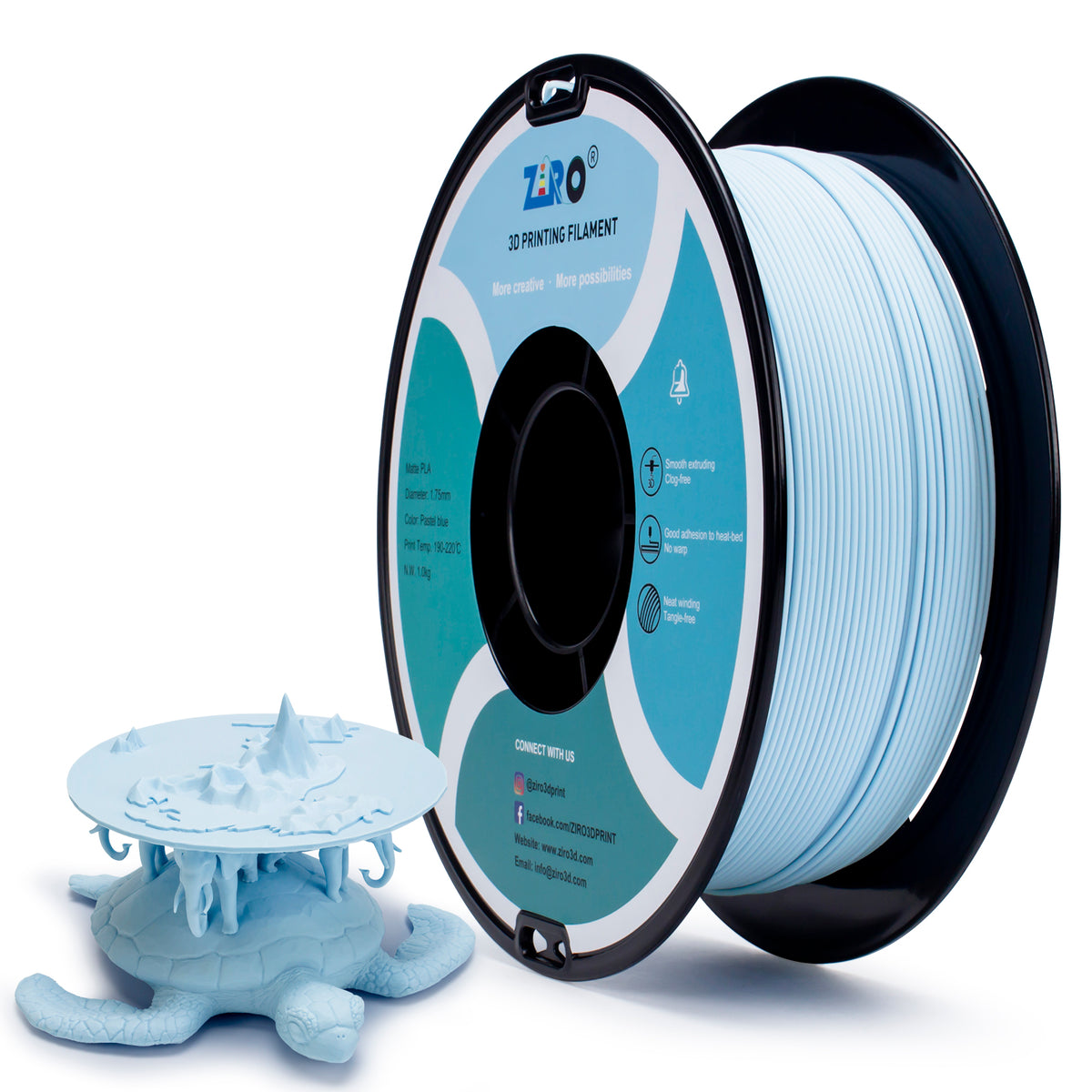 Ziro Matte PLA - Pastel Blue