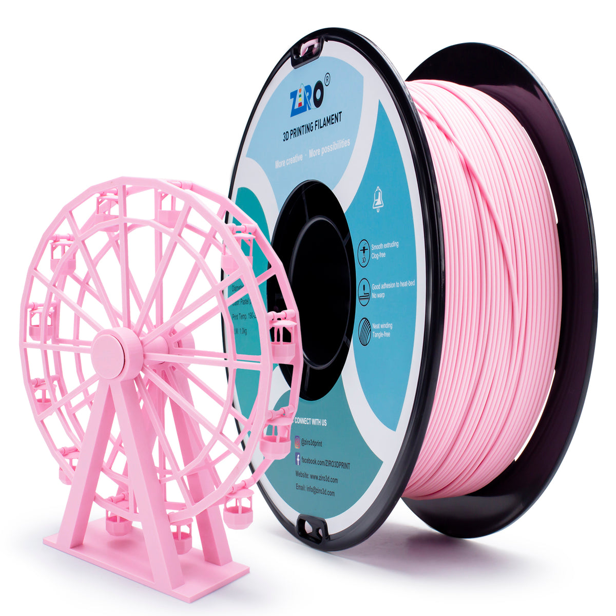 Ziro Matte PLA - Pastel Pink