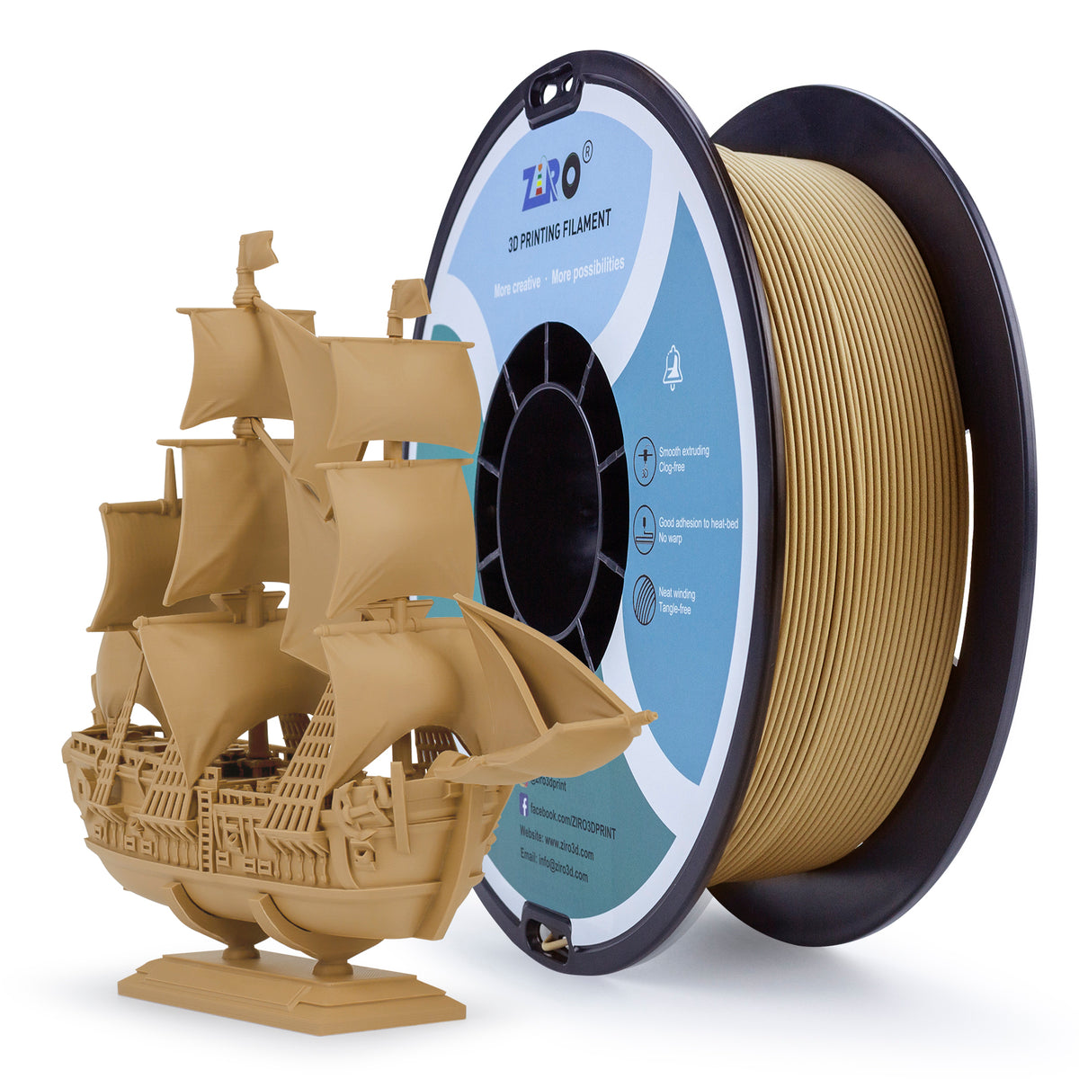 Ziro Matte PLA - Wood