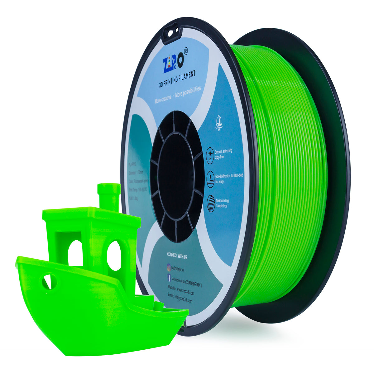 Ziro PLA Pro - Fluorescent Green