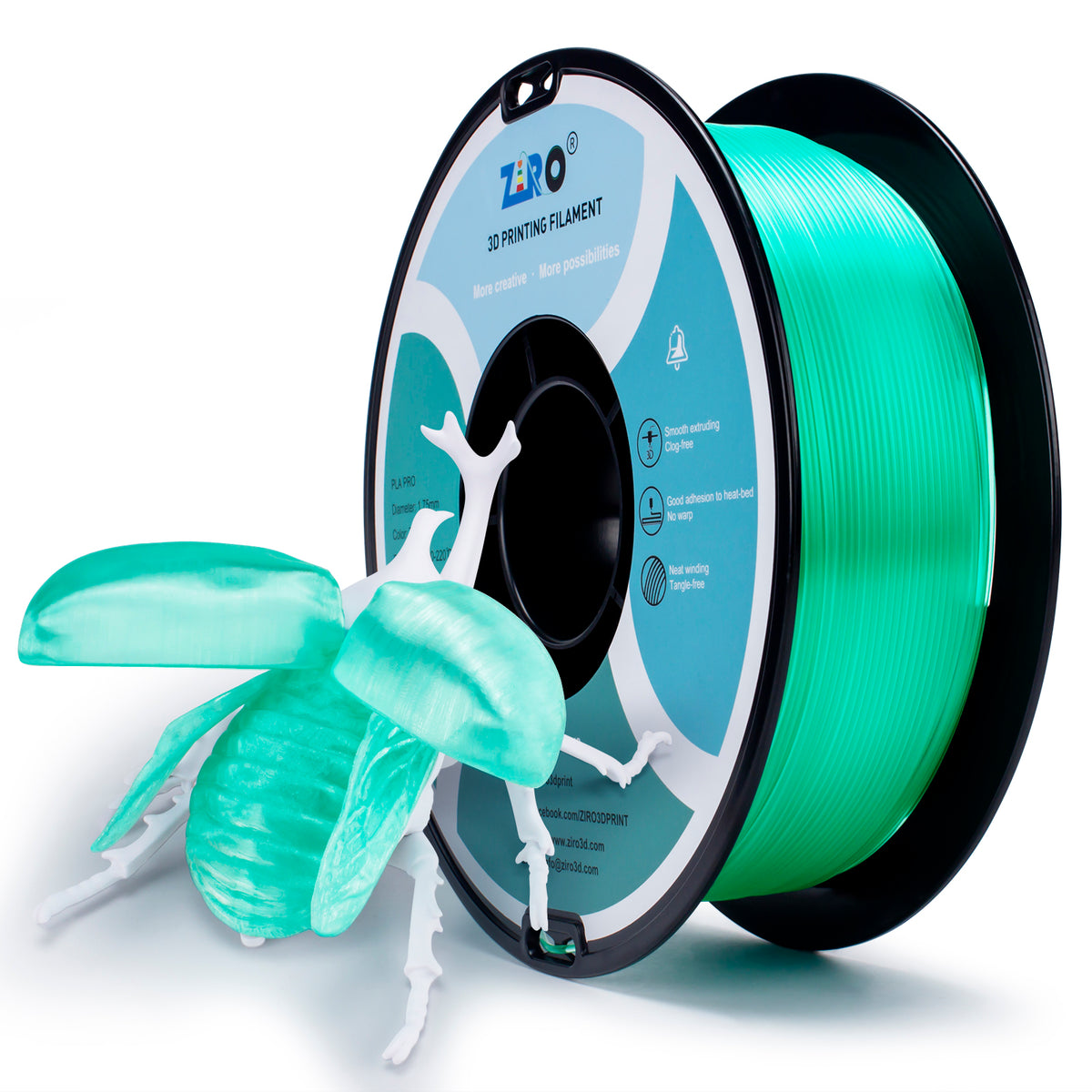 Ziro PLA Pro - Translucent Cyan