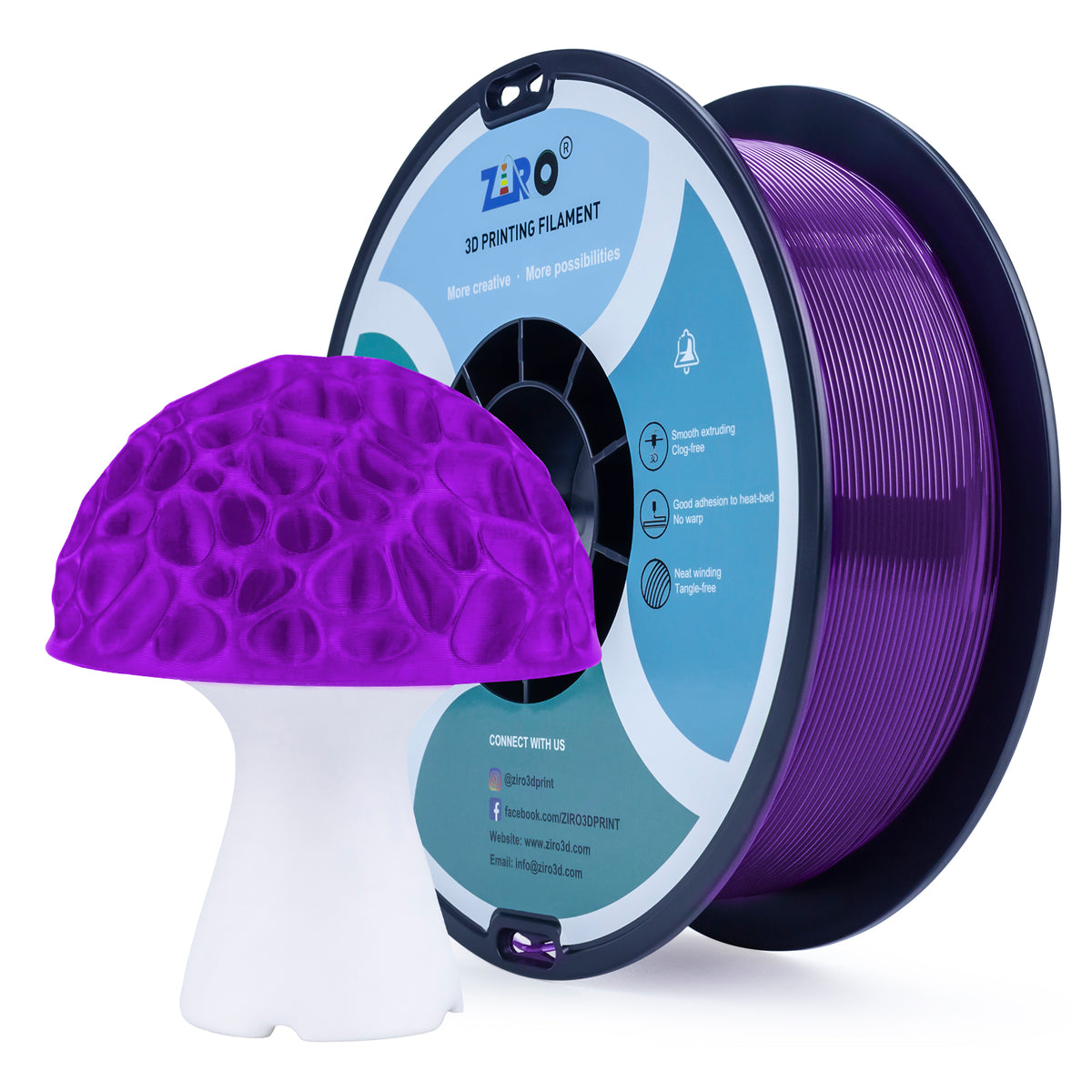 Ziro PLA Pro - Translucent Purple
