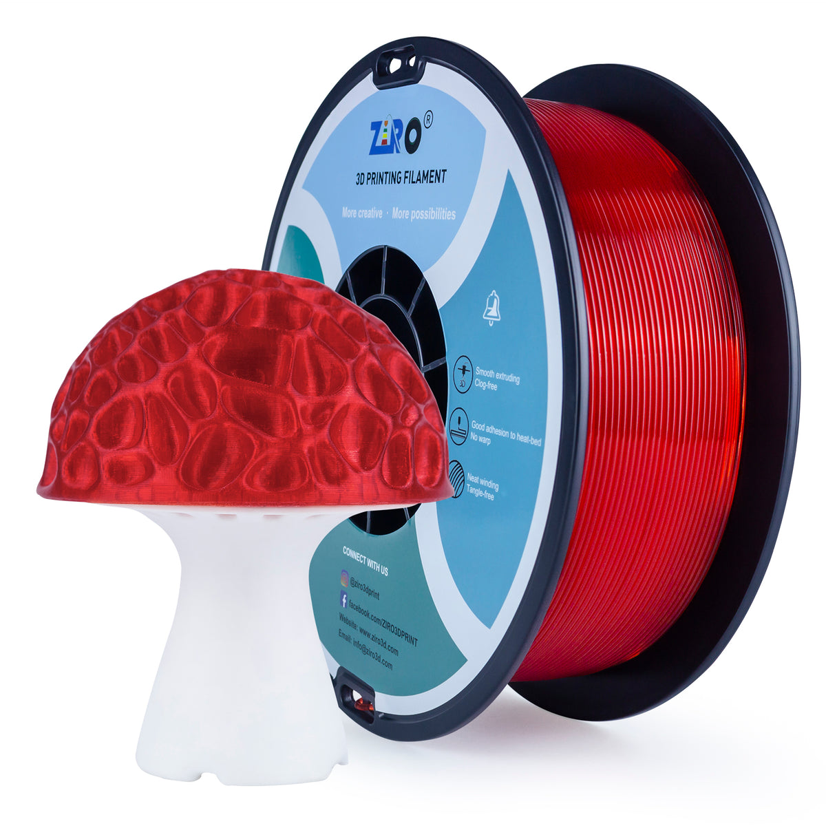 Ziro PLA Pro - Translucent Red