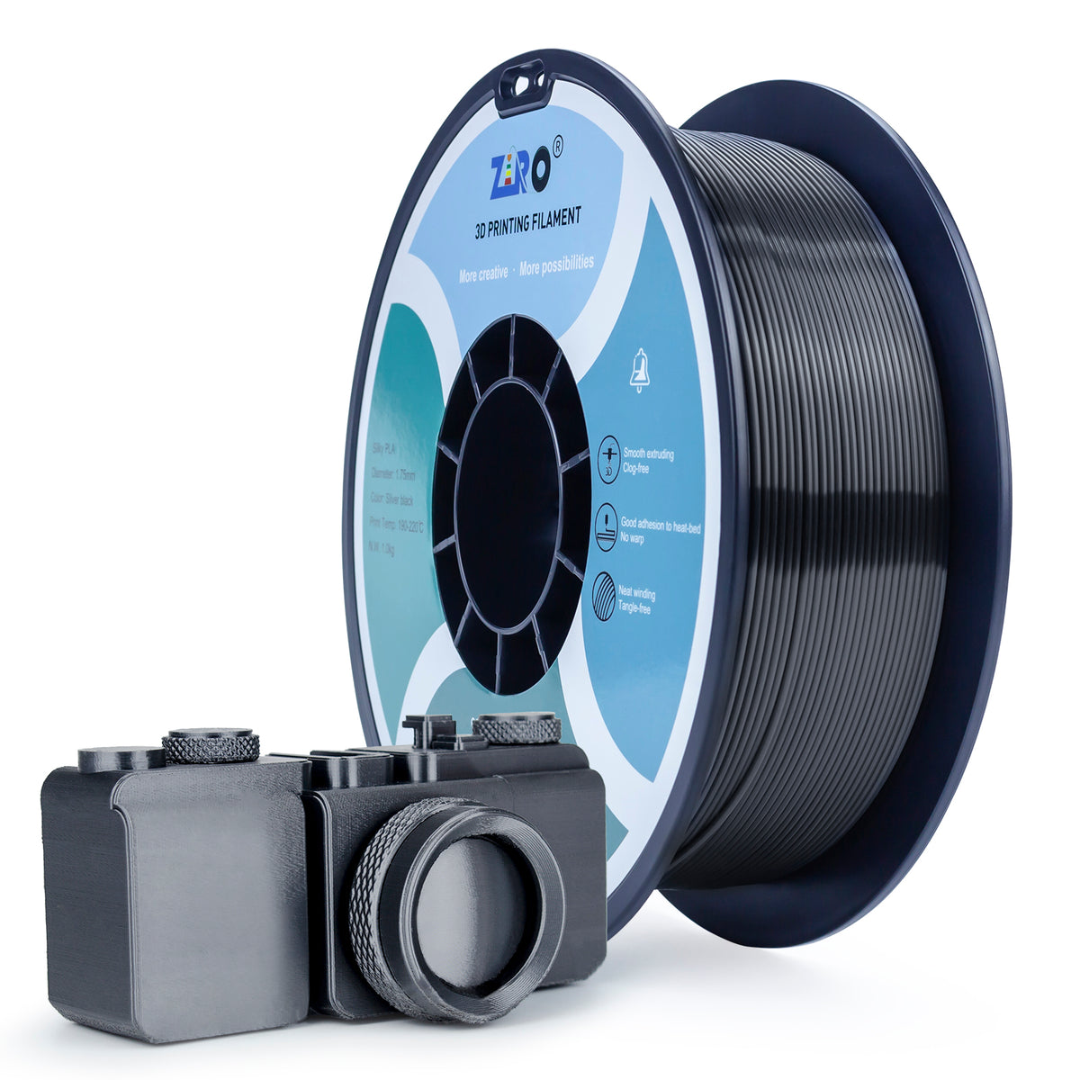 Ziro Silky PLA - Silver Black